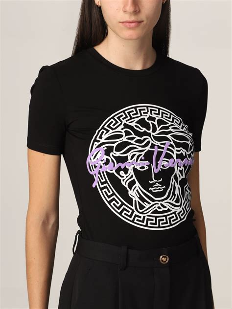 womens versace t shirt|versace t shirt women's sale.